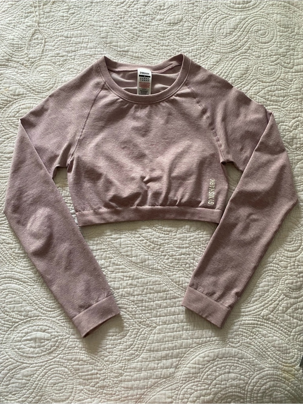 Gymshark Women’s Cropped Long Sleeve Top / Dusty Rose